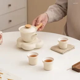 Set di stoviglie per il tè Fuochi d'artificio Una pentola riempie tre tazze Confezione regalo Set da tè Tazza da tè Semplicità Compleanno Ceramica