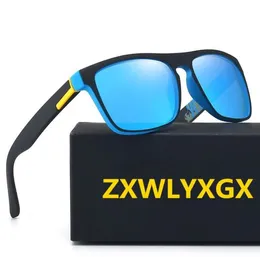 Zxwlyxgx varumärkesdesign Polariserade solglasögon män kvinnor förare nyanser man 2021 vintage solglasögon män spuare spegel sommaren uv4005121927