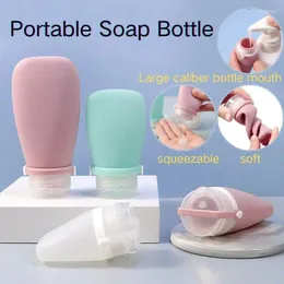 Liquid Soap Dispenser 30/60/90 ml Travel Sub-Bottled Squeeze Bottle Refillable Silicone Container Cosmetic Lotion Leakproof