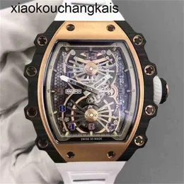 RichasMiers Watch Ys Top Clone Factory Часы из углеродного волокна Автоматические часы Мужские деловые часы для отдыха Rm2101M с ручным управлением C керамическим C aseT apeT rendS Wiss Наручные часы High igh7NPE