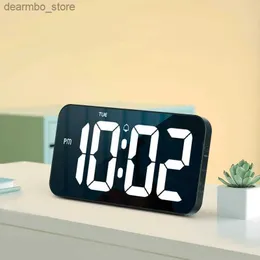 Настольные часы Электронный будильник с большим экраном Легко читаемые Подвесные и стационарные настольные часы 5 уровней регулировки яркости Desktop24327