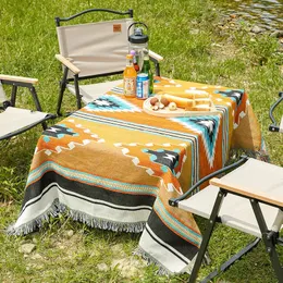 Textiel City Ins Indian Emma Coperta da tiro Home Decor Bohemian Camping Mat Tovaglia da esterno 160x220 240325