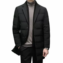 Nowa męska ciepła biała kurtka szalik LG Kartuła Down Jacket Wysokiej jakości koreańskie versi brytyjskiego gospodarza Casual Blazer S2GJ#