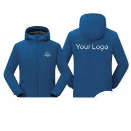가을과 겨울 바다를위한 방수 및 바람방방 재킷, 회사 그룹 맞춤형 로고 및 브랜드 자수 30HX#