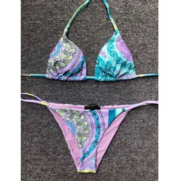 2024 Słynny projektant Sexy Bikini Bur Przezroczysty pasek Gwiazda nadruku Swimsuit Fashion Plaży Suit Summer Women's Biquini Popular556