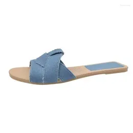 S Sandalen Mode flache Frauen Pantoffeln Designerschuhe für Sommerladien in 2024 Sandalias de Mujer Sandale Fahion Slipper Uncorer Schuh Ladie Sandalie
