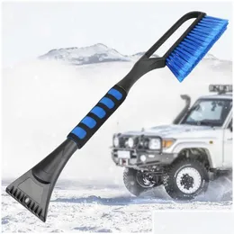 Ice Scraper Vehicle Cleaner Tool Snow Brushes Shovel Removal Brush Winter Cleaning Tools Car Truck Bus Cross Country Racing Drop Del D Otuoa