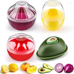 Storage Bottles Avocado Onion Slice Crisper Keep Fresh Box Household Mini Portable Creative Food Grade Fruit Kitchen
