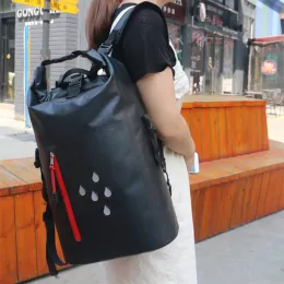 Taschen 25 l Tauch trockener Beutel wasserdichtes Rucksackverpackungskajakausrüstung Trockensack Klapper Eimer Fischerei Trockener Sack PVC undurchlässige Bouy