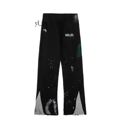 Gallerydept Pant Pantaloni della tuta firmati da donna Stampa di lettere maculate Pantaloni da uomo versatili casual dritti di tendenza di lusso Pantaloni larghi e comodi in cotone 100% 9260