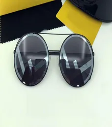 RUN AWAY 0285S, черно-серые круглые солнцезащитные очки 0285, модные солнцезащитные очки, очки для вождения, новинка лета в коробке7217924