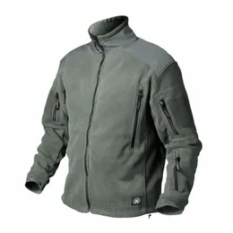 Homens roupas de inverno engrossar quente militar do exército jaqueta de lã retalhos multi bolsos polartec homem airsoft tático jaqueta casacos m4sq #