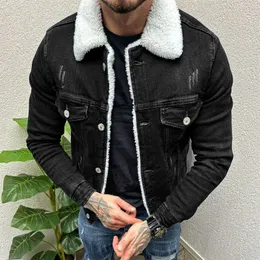 Olyvenn New & Trending Turtle Neck Denim for Man Winter Fall