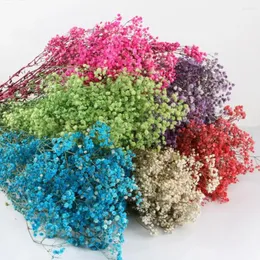 Flores decorativas de 34 cm de aeonium bouquet seco de gipsophila simulação flor flor flor dos namorados cena de decoração de casamento