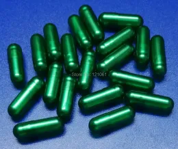 Frascos 00 #500pc cápsulas de pérola vagas! cápsulas vazias de gelatina dura de cor verde pérola (cápsulas unidas ou separadas tamanho 00)