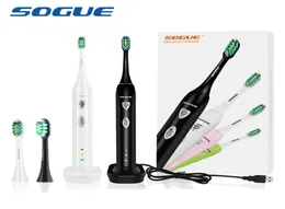 SOGUE Spazzolino elettrico Elettronico Maglev Motore Carica USB 1 supporto 2 Testina FDA S51 Escova de Dente Eletrica o C181229018798020