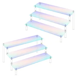 Rack 15 Tier Iridescent Acrylic Display Risers Stand Shelf For Figures Collectibles Cupcakes Parfyes Juvel Decorating Organizing