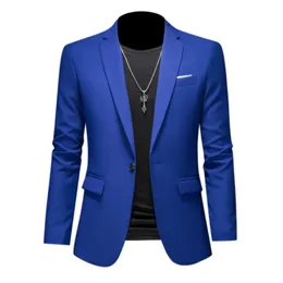 15-color boutique fashion suit 6XL mens slim groom wedding suit jacket business office suit casual solid color suit jacket 240321