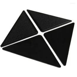 Tappetini da bagno 4 pezzi / set Triangolo lavabile riutilizzabile Tappeto antiscivolo Tappetino in gomma antiscivolo Nastro adesivo antiscivolo per pavimenti in piastrelle Tappeti Angoli Pad