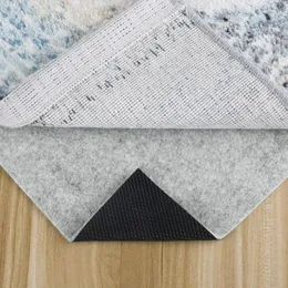 Tapetes Almofadas de aderência para carpetes de borracha de feltro duplo |Antiderrapante protege pisos duros, colocação segura e reduz o ruído