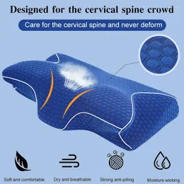 Kuddminneskum för sömn Cervikala kuddar Fjärilformad Slappna av ryggraden Långsam rebound