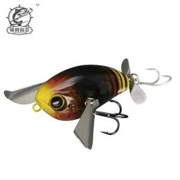 1Pc Japanese Design Jackall Swimming Bait 42mm 6g Surface Floating Wings Perch Japanese Genuine Bait Micro PompAdour 240321