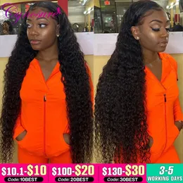 Cynosure 13x413x6 HD Transparent Lace Front Human Hair Wigs PrePlucked 4x4 Closure Wig Brazilian Kinky Curly Lace Frontal Wig 240314