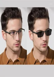 サングラスは、移動走行のためのポヒョミックの男性近視眼鏡を灰色の極地反射に変化させるための眼鏡17279243