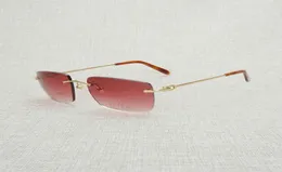 Feine Glas Antike Randlose Große Quadrat Sonnenbrille Männer Übergroße Gläser Rahmen Frauen Brillen Shades Oculos Gafas für Fahren Outdo4120163