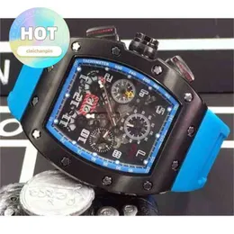 Designer de luxo RM Relógio de Pulso Mens Mecânica Relógio de Pulso Atacado Preços Baixos Marca Mecânica Automática Fivelas de Borracha Esqueleto Resistente a Choque