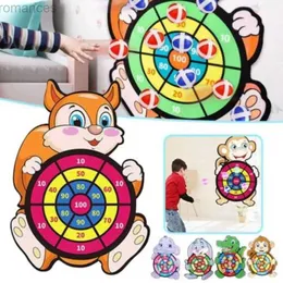 Dart Children Education Cartoon Sports Accessories Elephant Arithmetic Toy Dart Toy Sticky Ball Animal Dart Board 24327