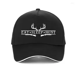 Ball Caps Mysterious Eat Sleep Hunting Deer Men Hat Outdoor Dad Hats Extreme Movement Baseball Cap Adjustable Snapback Gorro