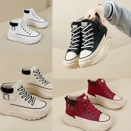 New Comfort High Top Shoes Spring and Autumn Vintage Womens Shoes Slight Small White Shoes Leisure Sports Board Shoes Gai
