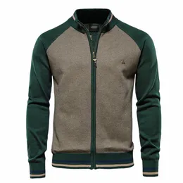 Aiopeson Spliced Cardigan Uomo Streetwear Casual Cott Maglione di alta qualità Uomo Inverno Fi Cardigan di marca per uomo W0Wt #