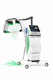 Riduzione non invasiva della cellulite con laser a diodi laser freddo 10d 532 nm o 635 nm Macchina dimagrante per terapia della luce rossa e verde con massaggio con rullo a sfera interna