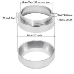 2024 Aluminum Smart Coffee Dosing Ring for Beer Mug Coffee Powder Tool Espresso Barista for 51 53 54 58MM Coffee Filter Tamper
