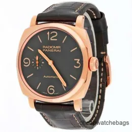 Panerai Автоматические часы Швейцарские часы с механизмом 3 дня Розовое золото 18 карат Pam00573 Автоматические часы с микроротором 45 мм