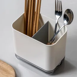 Kök förvaringstickscylinder Cutsly Drain Rack Organizer Multifunktionell skedgaffel Hållare Hushållens bordsartiklar