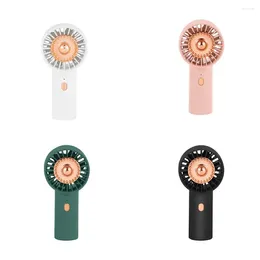 Dekorative Figuren Ventilador Tragbarer, wiederaufladbarer USB-Anschluss Innovatives 500-mAh-Nachtlicht Kühlventilatoren Handgebläse mit drei Geschwindigkeitseinstellungen