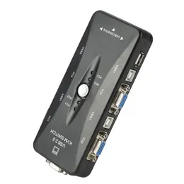 2024 Neues One für vier USB2.0 Port KVM Switch OEM Automatische Überwachungsfunktion Unterstützung Hot Swap für USB KVM Switchautomatic Monitoring für