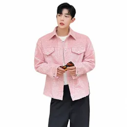 Luzhen 2024 primavera nova moda lantejoulas decorar design elegante jaqueta casual masculina alta rua coreano fi bonito casaco lz1038 v3dT #