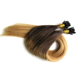 Pre-Bonded Hair Extensions Flat Tip Pre Bonded Ombre T227 100 Remy Human Nail Extensions8561911 Drop Delivery Products Dhspu