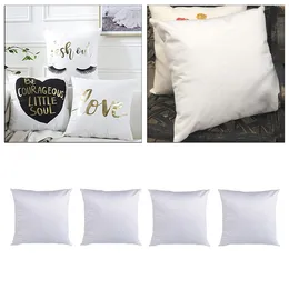 Pillow 4Pcs Plain Sublimation Case Couch Waist Cover Pillowcases