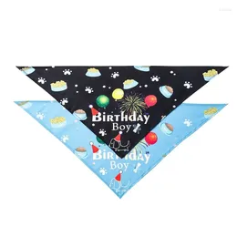 Abbigliamento per cani Triangolo lavabile Bavaglini per cani Collari Bandane di compleanno Sciarpa grande media Forniture per animali domestici Accessori