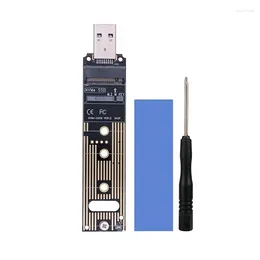 Computerkabel Übertragungskarte M.2 Solid-State-Laufwerk NVME-Protokoll zu USB3.1-Adapter SSD TYPE-C Inline-Erweiterung