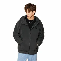 Semir JacketMen Antistatic Trendy Drawstringフード付き2023 New Winter Fi Plush Jacket 15pb＃