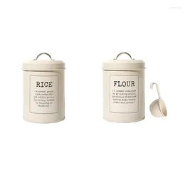 Storage Bottles Rice Bucket Multifunction Box Washing Powder Grain Sealed Jar Moisture-Proof Sundries Rust-Proof