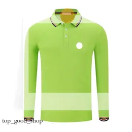 Mens Long Sleeve Polo -skjortor Designer Skjorta Bröstbroderad Badge T Shirt Size S/M/L/XL/2XL/3XL/4XL/5XL/6XL 613