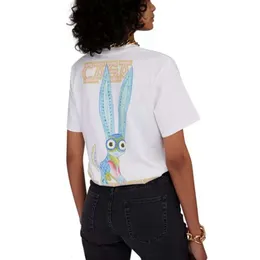 Polo casa blanca mens t shirt marka mody 23SS Summer Nowa koszulka z krótkim rękawem dla mężczyzn kobiet z pół rękawów 6Q2O