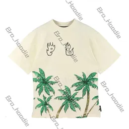 Męskie kobiety T koszule Designer Palm Angles Tracksuit Summer Fashion Palm Angeles Lisure Loose Crew Neck Las Palmas Botton